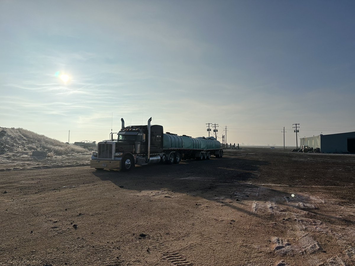 Unloading the juice box 
Mountain Home Idaho