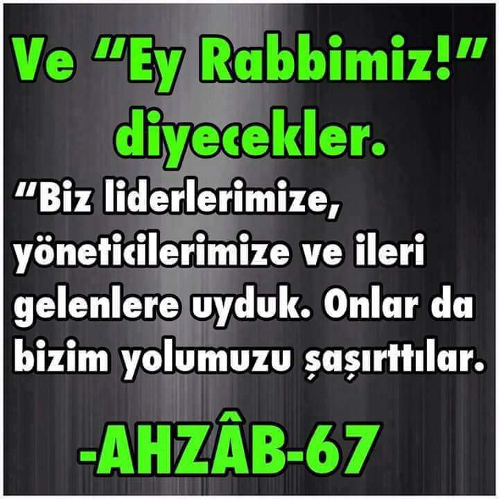 ALLAH'IN izniyle hak tecelli edecek