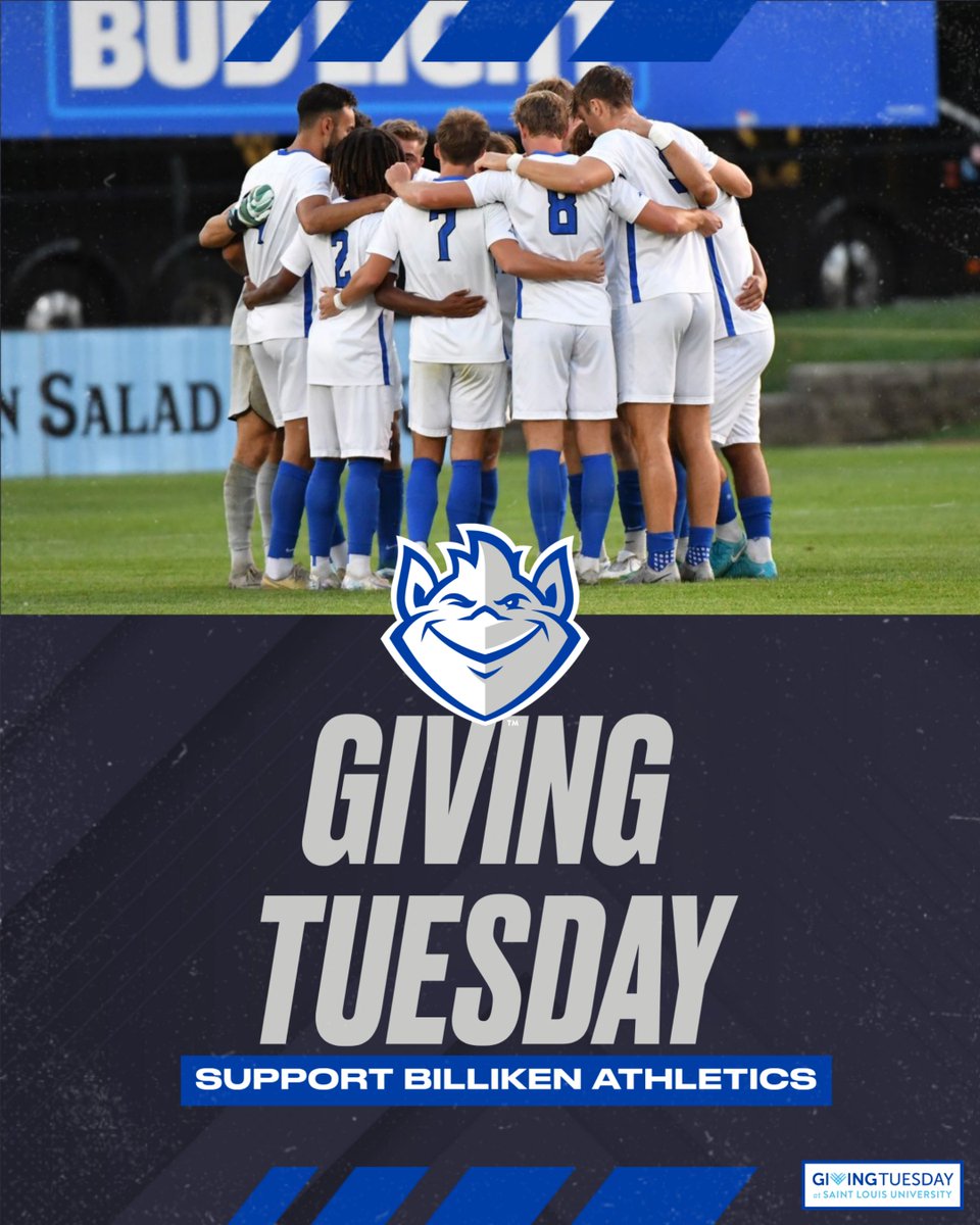 Billiken Club (@billikenclub) on Twitter photo On this #GivingTuesdayAtSLU help make a difference in the <a href="/SLU_Official/">Saint Louis University</a> community by clicking the link below and make a gift to <a href="/SLU_Billikens/">Billiken Athletics</a>!
GIVE NOW: rb.gy/cygweo On this #GivingTuesdayAtSLU help make a difference in the <a href="/SLU_Official/">Saint Louis University</a> community by clicking the link below and make a gift to <a href="/SLU_Billikens/">Billiken Athletics</a>!
GIVE NOW: rb.gy/cygweo
