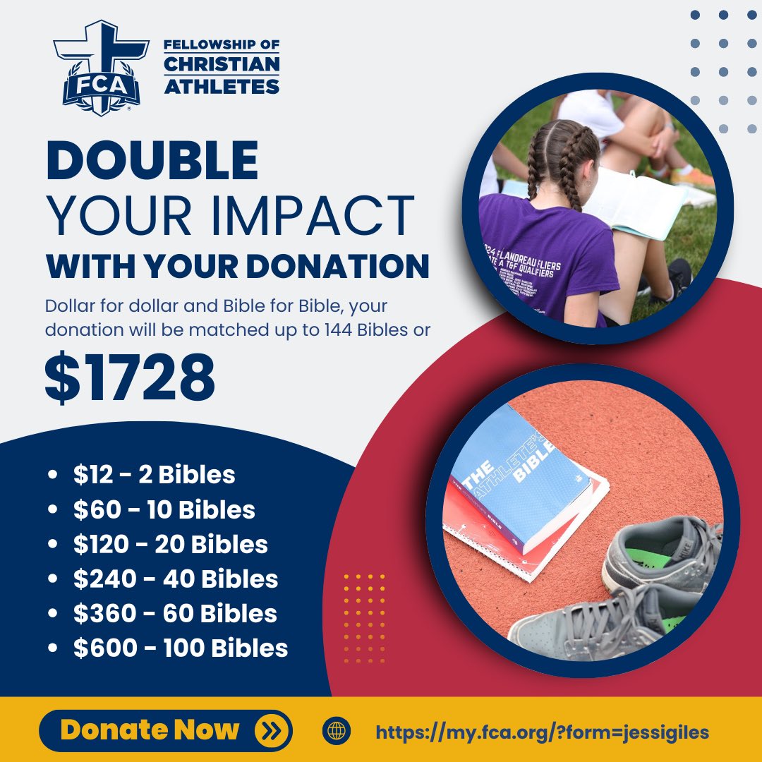 Today is Giving Tuesday! 

In John 14:6, Jesus says, “I am the way, the TRUTH, and the life.” Help us get truth into the hands of coaches and athletes!

my.fca.org/?form=jessigil…