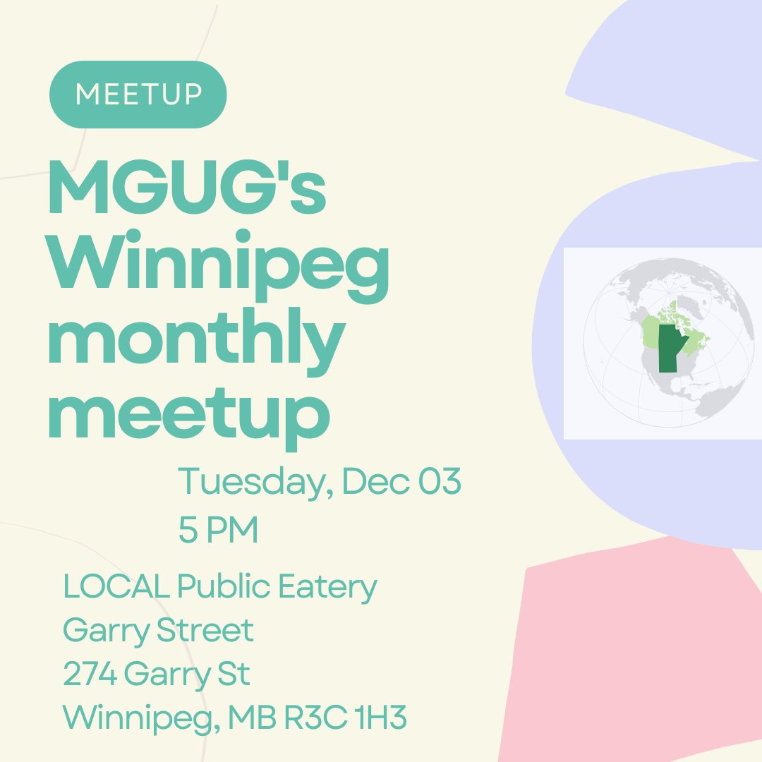 Manitoba GIS User Group (MGUG) (@manitobagis) on Twitter photo 