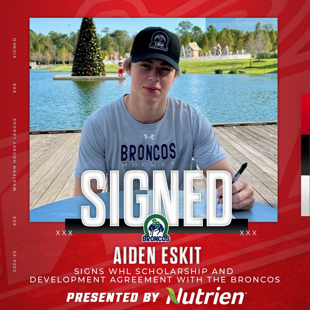 Western Hockey League (@thewhl) on Twitter photo The <a href="/SCBroncos/">Swift Current Broncos</a> have signed 2008-born netminder Aiden Eskit to a WHL Scholarship and Development Agreement.
Aiden, the brother of <a href="/bdnwheatkings/">Brandon Wheat Kings</a> goaltender Ethan Eskit, was selected fourth overall in the 2023 WHL U.S. Priority Draft.
📝 | tinyurl.com/ynjavhnv The <a href="/SCBroncos/">Swift Current Broncos</a> have signed 2008-born netminder Aiden Eskit to a WHL Scholarship and Development Agreement.
Aiden, the brother of <a href="/bdnwheatkings/">Brandon Wheat Kings</a> goaltender Ethan Eskit, was selected fourth overall in the 2023 WHL U.S. Priority Draft.
📝 | tinyurl.com/ynjavhnv