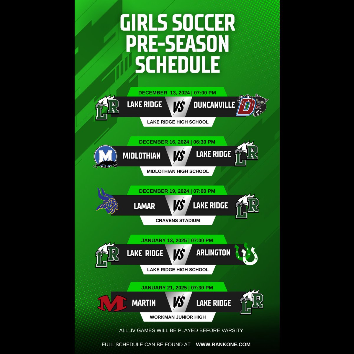 Can’t wait to get our season started! Come check out your Lady Eagles before we get into district!