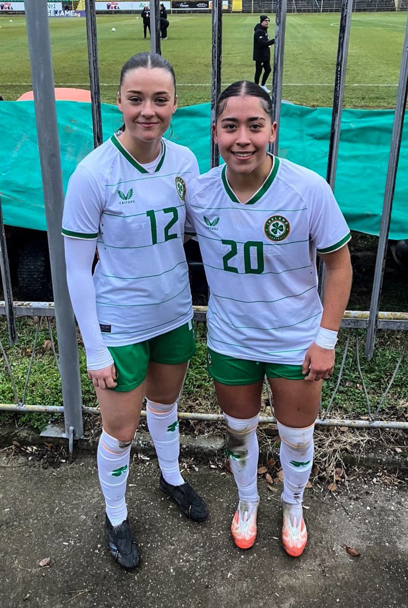 CorkCityFCWomen's tweet photo. City’s Niamh Cotter and Kiera Sena both featured for the #IRLWU19 side in today’s 1-0 defeat to Norway. 🇮🇪

That’s a second place finish in their group, meaning they will be seeded for Friday’s Phase 2 draw ✅

#CCFC84 🇮🇹 https://t.co/wnb0vnlS1O