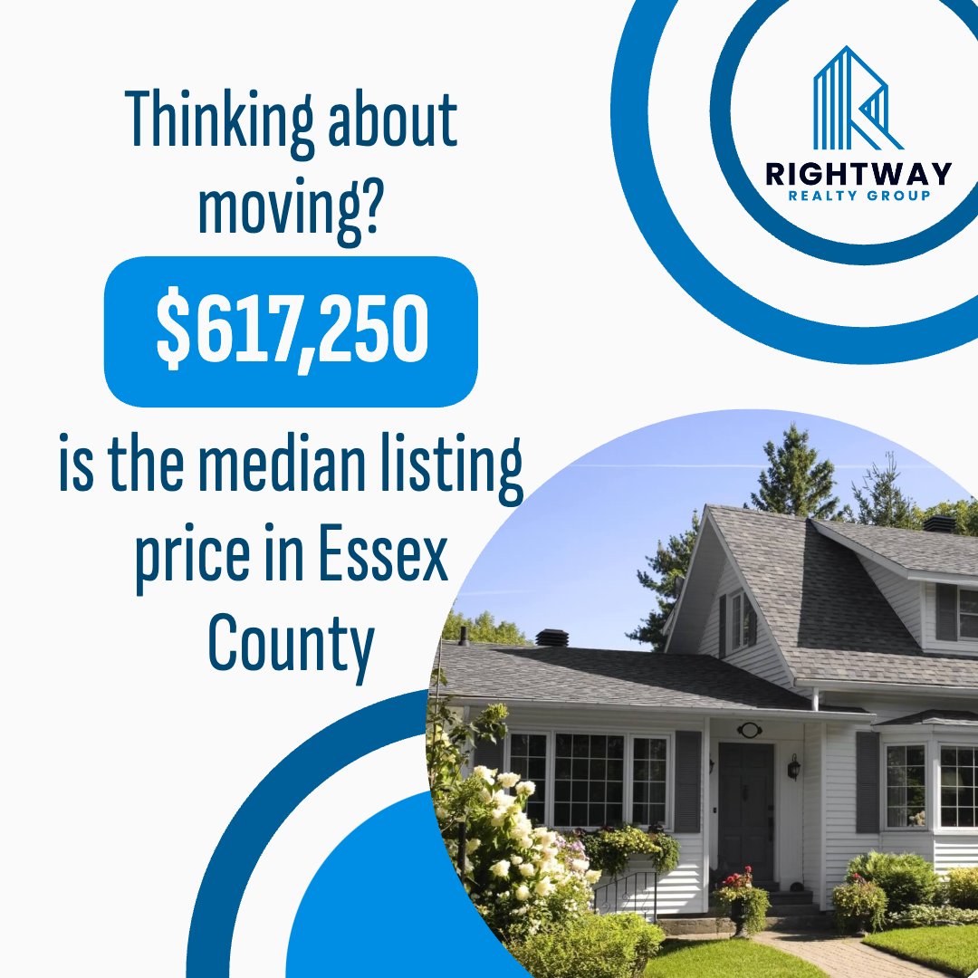 RightWayNJ's tweet photo. 🏡 Did you know? The median home price in Essex County is $617,250! 📈 Thinking of buying or selling? Let’s navigate the market together. DM us for a free home valuation or personalized buying tips! 💬
#RightWayRealty #EssexCounty #MarketTrends #HomeGoals #ListWithUs https://t.co/VEn0P0eOGY