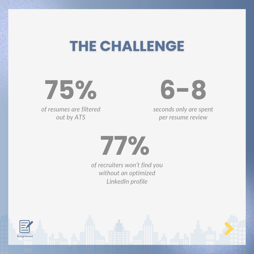 Enlightenedlcs's tweet image. You won’t believe this: 75% of #resumes ignored, 6-second reviews, and #recruiters missing your #LinkedIn. This is what you need to know: