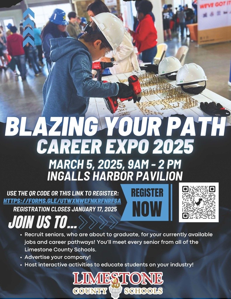 We invite local businesses and industries to connect with graduating seniors seeking career opportunities!  Showcase your organization and share available job openings! Participate in hands-on activities that will inform students about your field and inspire future careers!