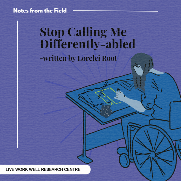 Live_Work_Well's tweet photo. 📢Check out the latest blog post for International Day of Persons with Disabilities, by @Squarest_Root. Lorelei discusses her experience with Identity-first vs. Person-first language. Read it here: https://t.co/eg0mS9U5Ka
#DayofPersonswithDisabilities https://t.co/Utg3joJY6o