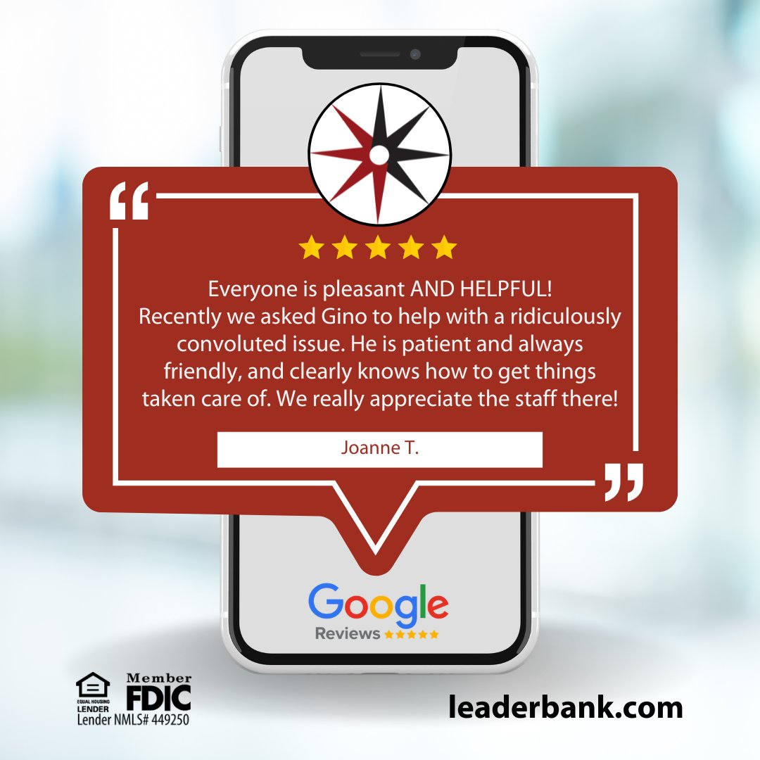 We love hearing how our team is doing, especially when they're doing this good! We want to give a huge shoutout to Gino and our Burlington Branch Team for this five-star review! Thank you Joanne for sharing your experience. Want to share yours? Leave us a review on Google!