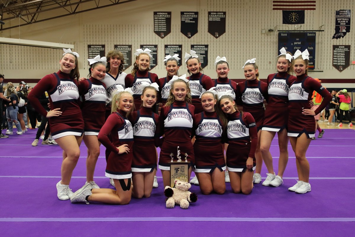 KellyWithem's tweet photo. CONGRATULATIONS to the Riverton Parke Cheer Team on winning the BOW Championship for the 3rd straight year in a row.
@RP_Athletics @RPCHEER1 https://t.co/YF8hyGMO6R