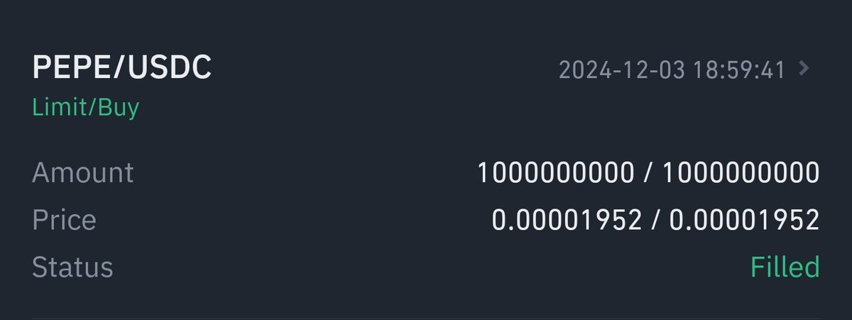 Plazma0x's tweet photo. Just bought 1 billion $PEPE. https://t.co/fXl4nG7eXO
