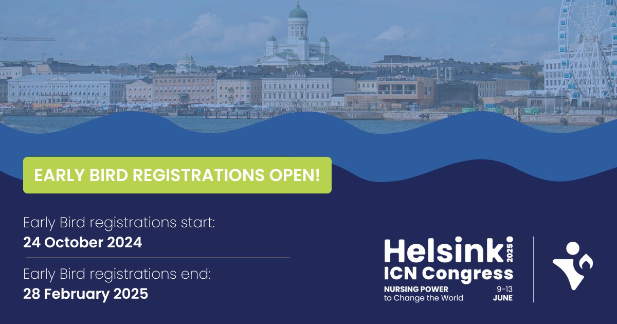 ICN (@icnurses) on Twitter photo Registrations for the #ICN2025 #ICNCongress are open! Book your spot for the world’s largest international gathering of #nurses, themed “#Nursing power to change the world” in partnership with
<a href="/Sairaanhoitajat/">Sairaanhoitajat</a>! More information here: bit.ly/3YAKlf1 Registrations for the #ICN2025 #ICNCongress are open! Book your spot for the world’s largest international gathering of #nurses, themed “#Nursing power to change the world” in partnership with
<a href="/Sairaanhoitajat/">Sairaanhoitajat</a>! More information here: bit.ly/3YAKlf1
