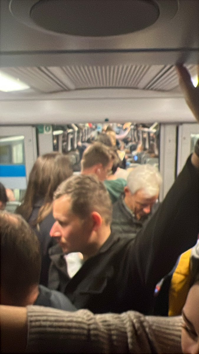 jamestaulbut's tweet photo. @SW_Help awful train journey home.  Absolutely rammed,  this can’t be safe! WAT to PMH 16:30 https://t.co/X45N4Dx2mZ