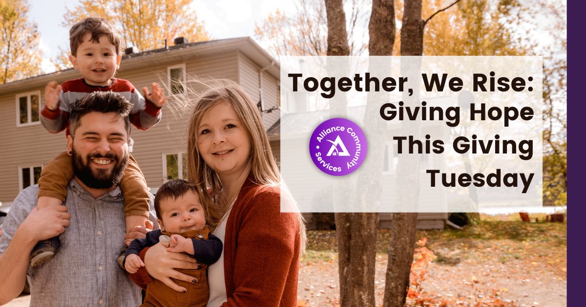 🌟 Together, We Rise: Giving Hope This Giving Tuesday 🌟
This Giving Tuesday, we're rallying to make a difference for underserved families in Utah.
✨ Donate now: givebutter.com/4MDfVb
#GivingTuesday #TogetherWeRise #CommunityImpact #AllianceCommunityServices #nonprofit
