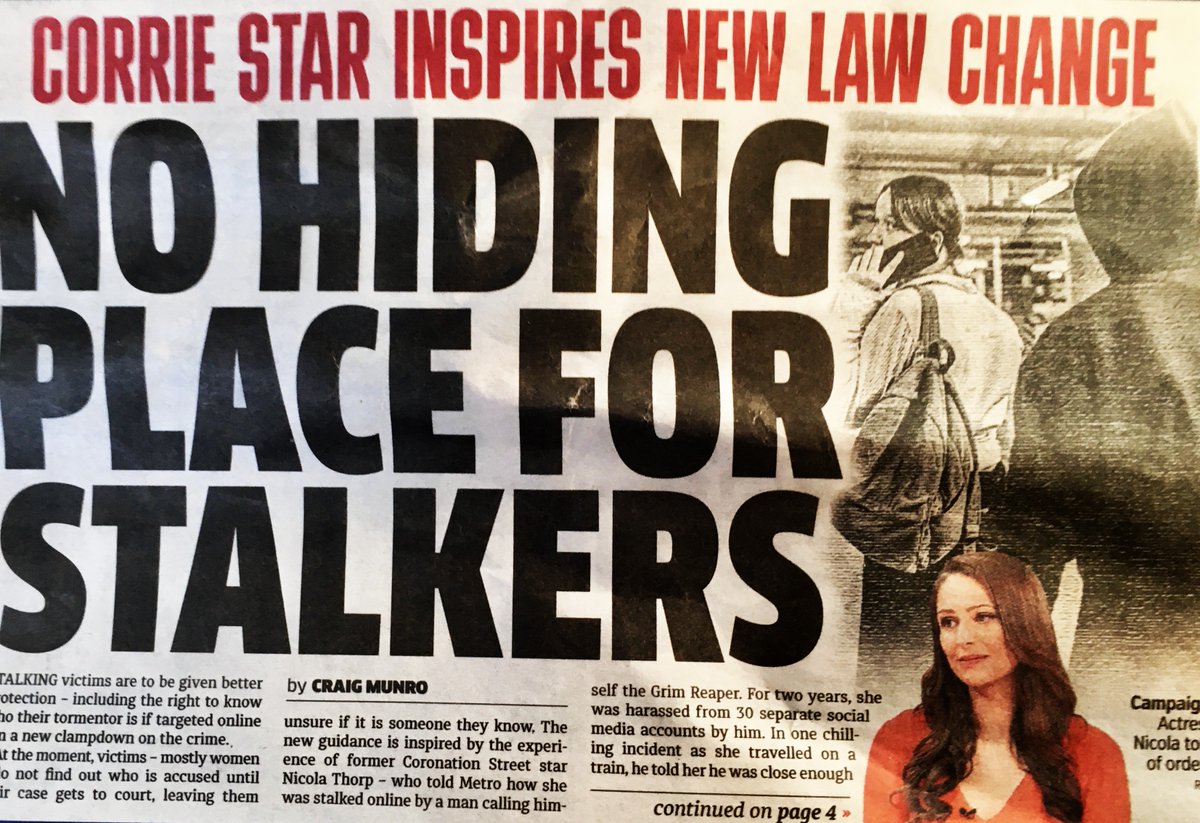 AAFAI_org's tweet photo. Interesting that Metro devotes a front page to a female Coronation Street star on her stalking experience but nothing on Sean Wilson, cancelled by the show due to false historical allegations
Presumably their #ThisIsNotRight campaign https://t.co/A6RXqUBrD1