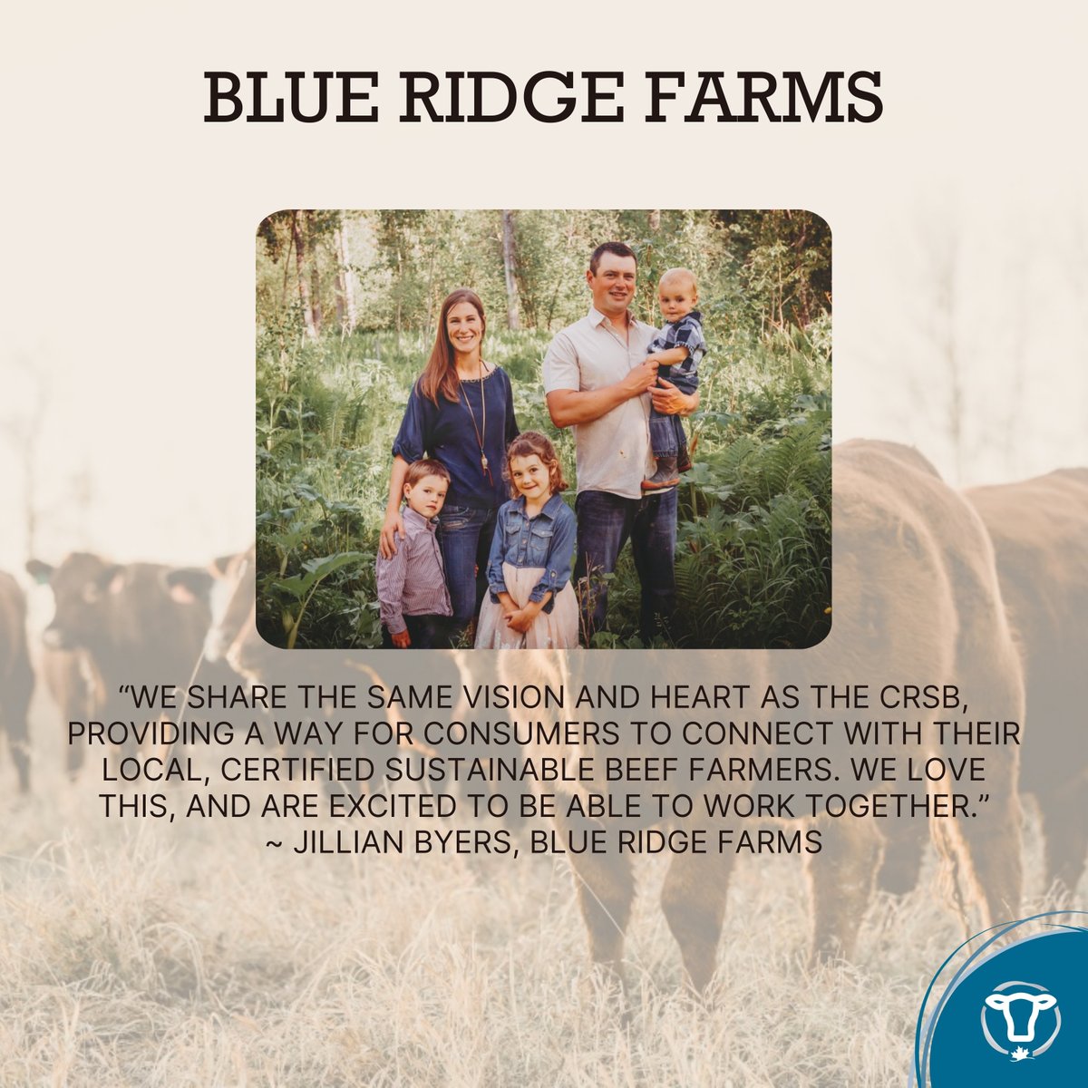 CRSB_beef's tweet photo. Meet some of our CRSB Certified farmers and ranchers! Read more here: https://t.co/5D6732P5Hh
#SustainableCdnAg #CarbonFootprint #cdncattle #Sustainability #GHG #CarbonSequestration #2030goals #FarmerFriday #loveCDNbeef https://t.co/tJN2UmJHp2