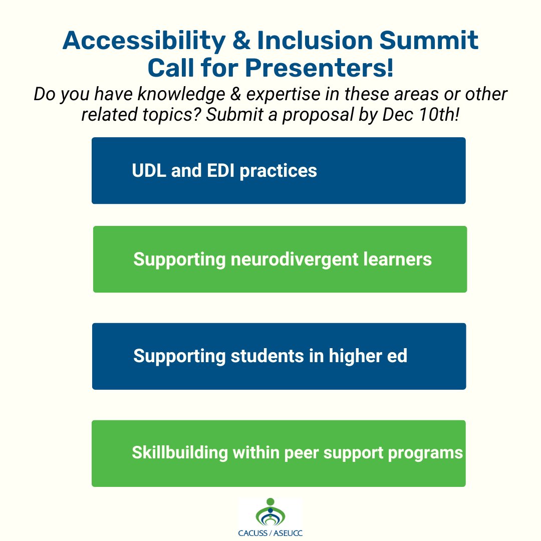 CACUSS/ASEUCC tweet media