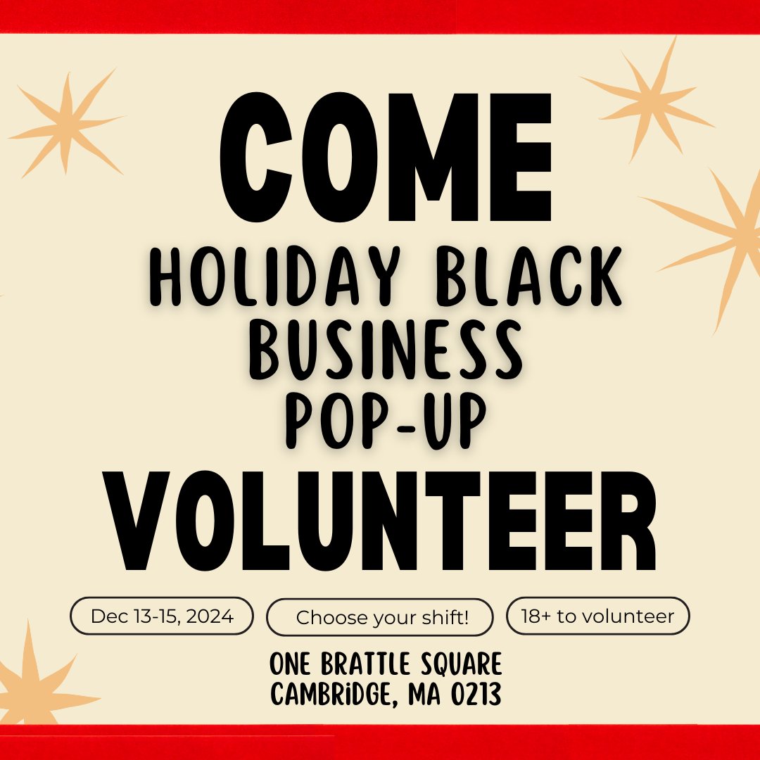🎄✨ Volunteer with us at the Holiday Black Business Pop-Up 🎁🖤 Dec 13-15! Help support local entrepreneurs, spread some holiday joy, &amp; make a real impact in your community. 🙌🏽  

Link in bio! 💫

#passporttoblackbusiness #shopblackbusinesses #shopCSBBN #blackindielocal