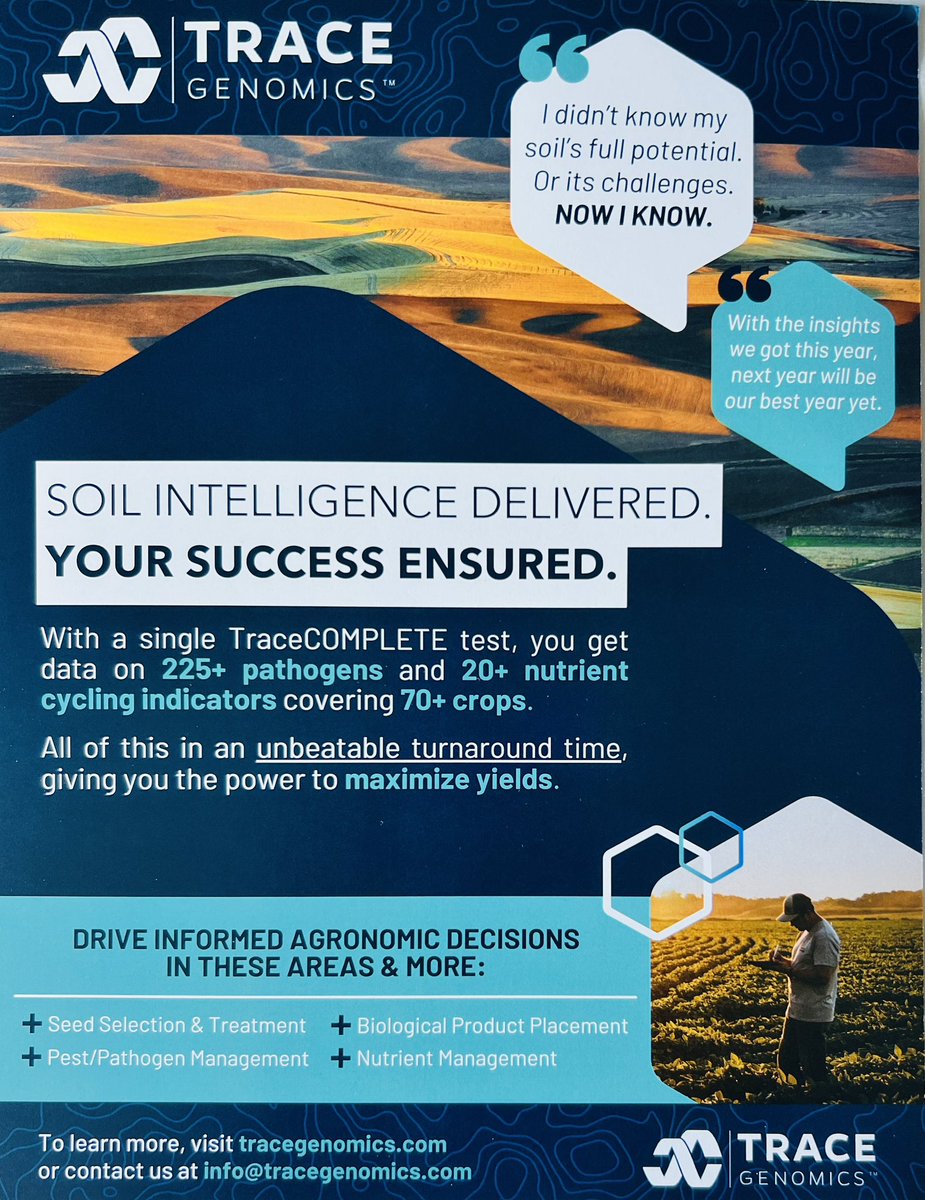 GrandinJohn's tweet photo. Attending the ARA Conference &amp; Expo 2024? Be sure to visit @tracegenomics  at Booth 505 https://t.co/WYUQx2mTKh
