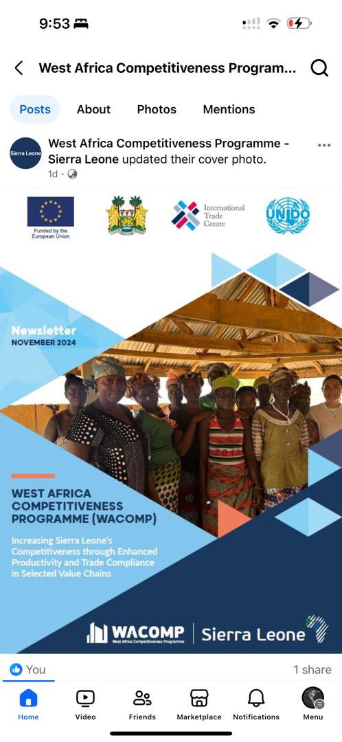 drshaukatmalik's tweet photo. @WACOMP_SL 

The last edition of the WACOMP Sierra Leone Newsletter has been published in the UNIDO Knowledge Hub WACOMP_Newsletter_Nov_2024_final.pdf 
You may download it from above link @KutinNikola @JPDiazCastillo @EUinSierraLeone https://t.co/f9IqX6wixo