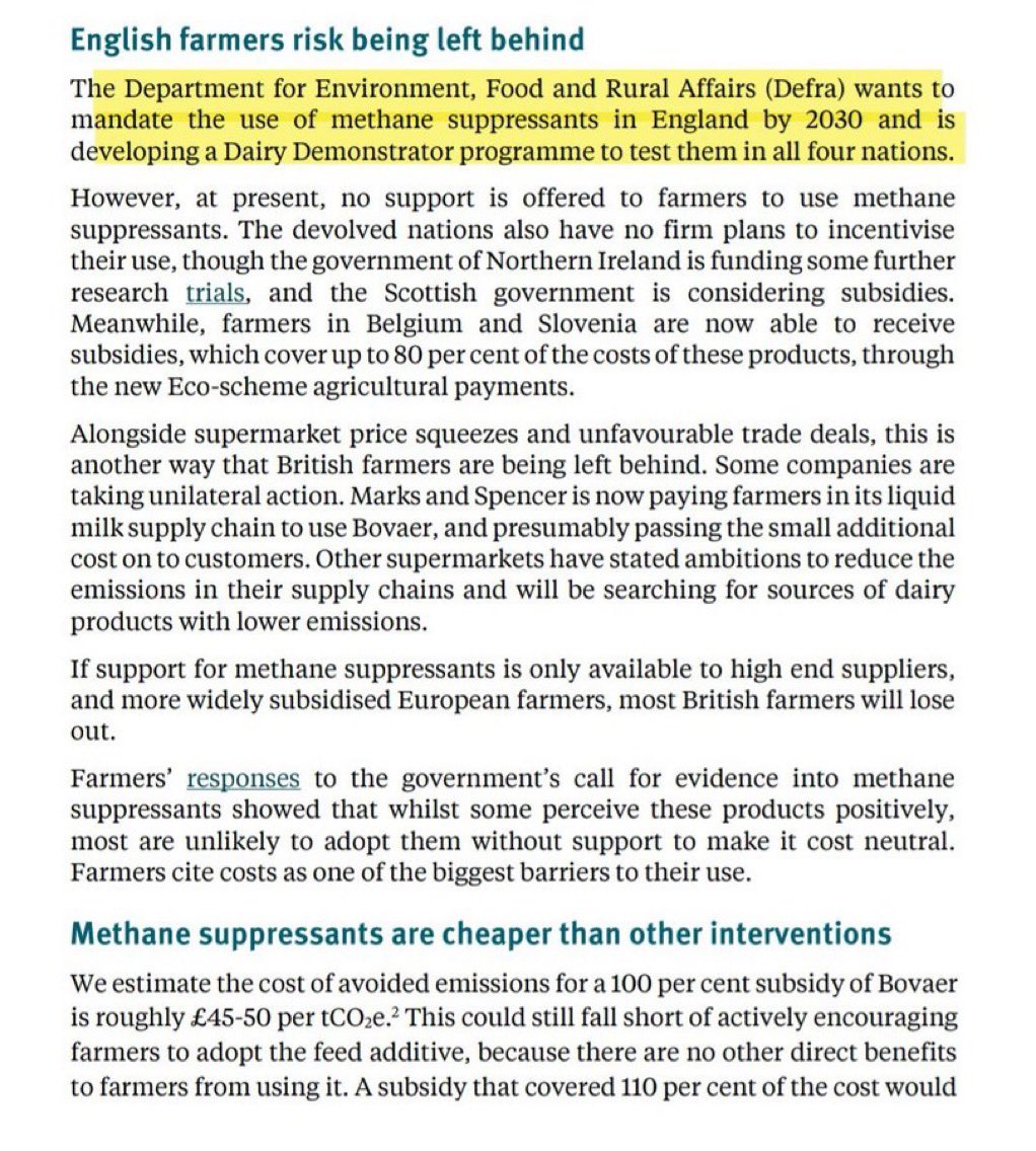 Oh really <a href="/DefraGovUK/">Defra UK</a>  ..  
YOU are really out to destroy farmers aren’t  you. They want to mandate methane suppressants by 2030.  You are truly sick and insane.