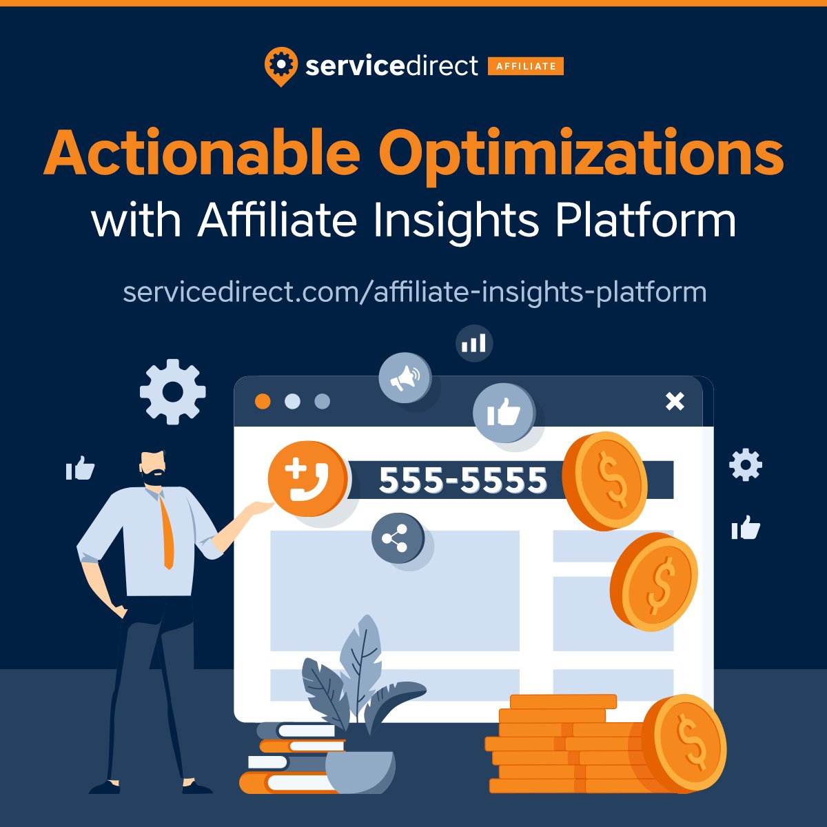 Boost your results with actionable insights! 📈 
The Affiliate Insights Platform helps you optimize strategy and increase payouts. 
hubs.la/Q02Y8VK40  
#AffiliateSuccess #Optimize #PayPerCall #ServiceDirect