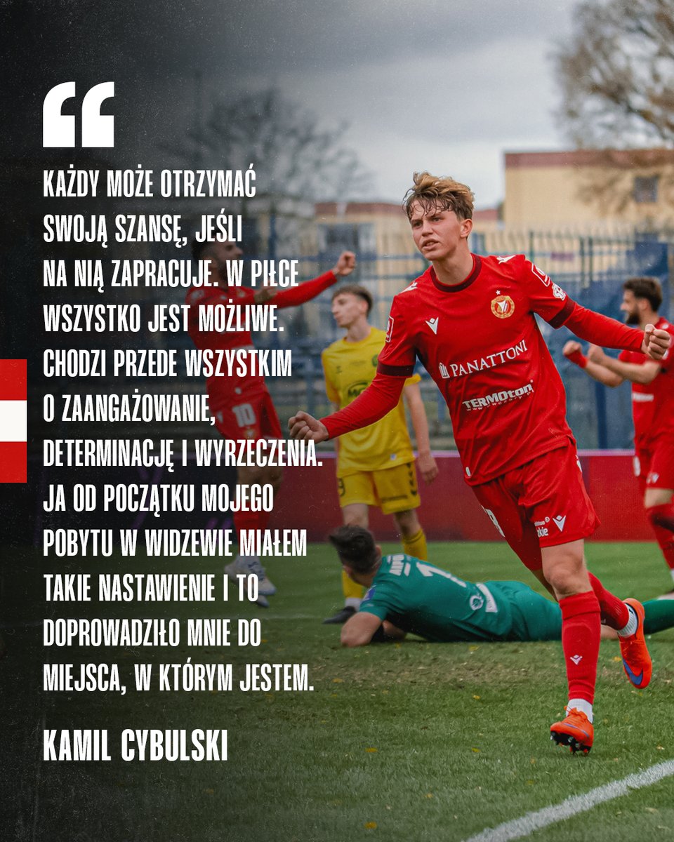 RTS_Widzew_Lodz's tweet photo. O wejściu do zespołu, premierowej bramce, wspomnieniach z Akademii, nowym kontrakcie, ambicjach na przyszłość…

Na finiszu pierwszej pełnej rundy w profesjonalnym futbolu porozmawialiśmy z Kamilem Cybulskim 🗣️

Przeczytaj 🔗 https://t.co/w3xWWaR2nJ https://t.co/BbjcBaF6fA