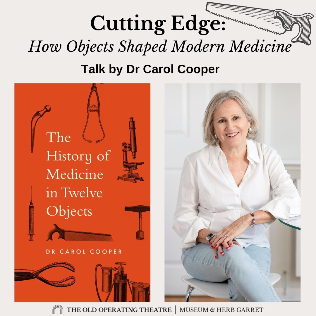 🔪 💉 Join us this December for 'Cutting Edge: How Objects Shaped Modern Medicine', a talk by Dr Carol Cooper. 

Copies of 'The History of Medicine in Twelve Objects' available for purchase and signing, just in time for Christmas! 

🗓️ 11th December 2024… instagr.am/p/DDH7aPov5Yi/