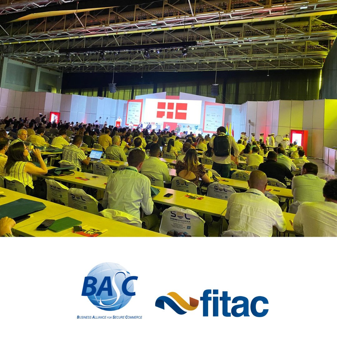BascColombia's tweet photo. Con una importante agenda académica y nutrida asistencia, se desarrolla en #Barranquilla el Congreso Internacional de @FITACNAL.

BASC Presente en tan importante evento de la logística nacional e internacional. 

#SomosBASC https://t.co/TjjS77Y0Af
