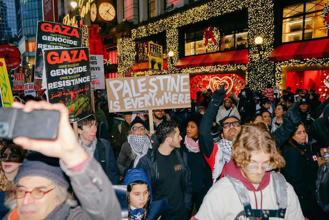 agnes_becerra's tweet photo. Así se vivió en Nueva York  el Día Internacional de Solidaridad con Palestina. 
#FreePalestine https://t.co/rq16u9b8Ri