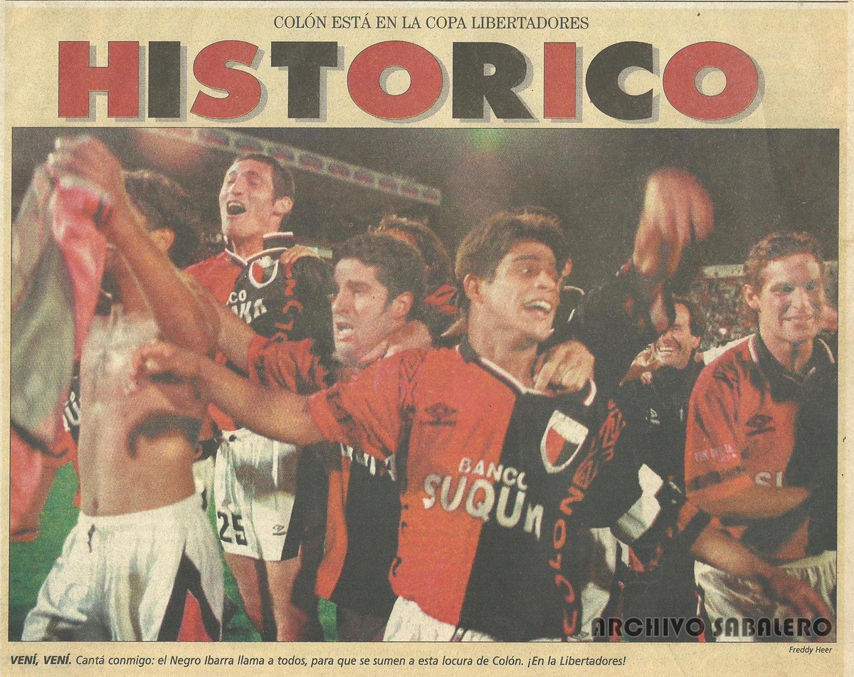 Pasaron 27 años de la primera clasificación del Sabalero a la #CopaLibertadores. Partido desempate frente al Rey de Copas en cancha de Lanús. Ambos habían salido subcampeones del River de Ramón. En esa época solo había dos cupos para la copa. ¡ÉPICO! 👏🏼👏🏼