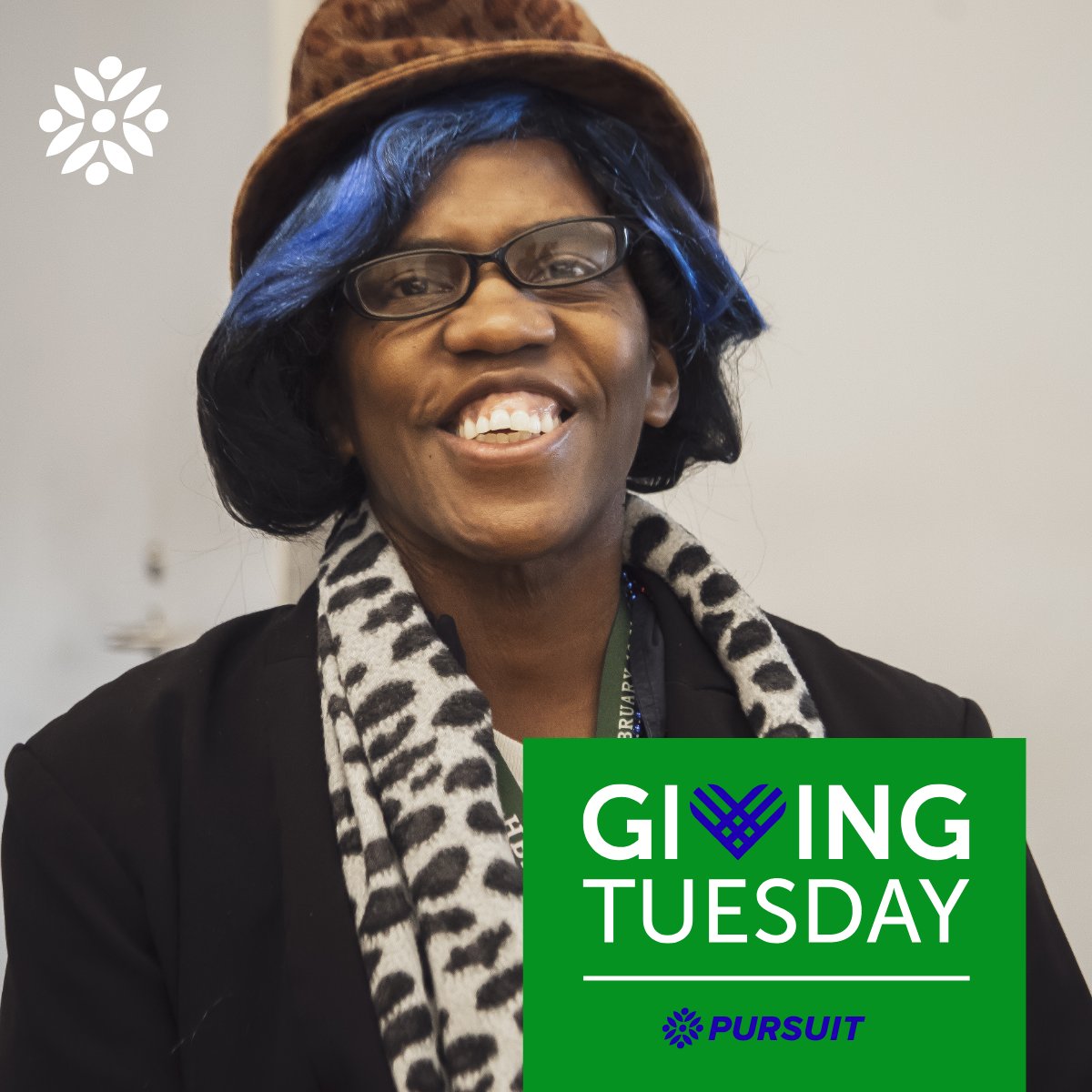 PursuitCenterTX's tweet photo. It's #GivingTuesday! Meet Hattie! She finds joy in sharing moments with her friends and family. Like all of us, her home is her sanctuary. Today, you can help make Hattie's home and other residents even more extraordinary. Donating today! https://t.co/NnsmxbRfMY https://t.co/v3C670RAng