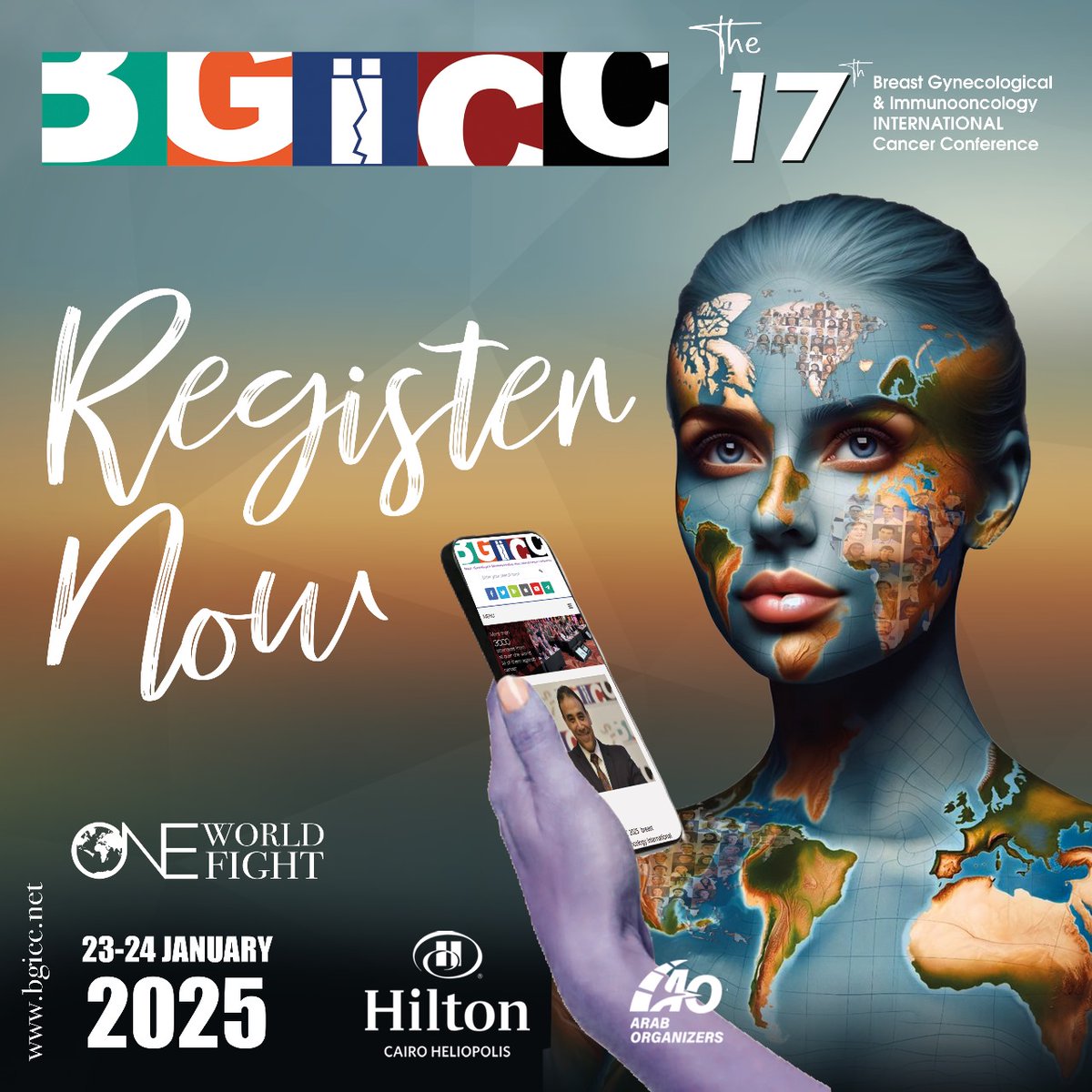 Register NOW in the 17th BGICC 

- To attend more than 15 workshops &amp; courses .

- To meet more than 100 international expert .

- To share knowledge with more than 15 scientific societies .

The 17th BGICC  held on 23-24 Jan 2025 
 
For registration:
bgicc.net/forms/registra…