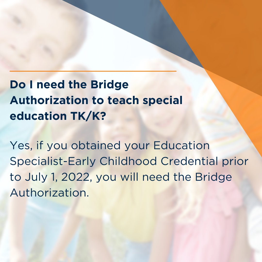 csufextension's tweet image. Got questions about CSUF&apos;s Early Childhood Special Education Bridge Authorization program? Check out our FAQs list: extension.fullerton.edu/ProfessionalDe…

#csuf #csufextension #teachingcredential #education #teacher @csuf @csufcoe @csufacadaffairs @CSUFstudents @calstate @WeAreCTA @EdSource
