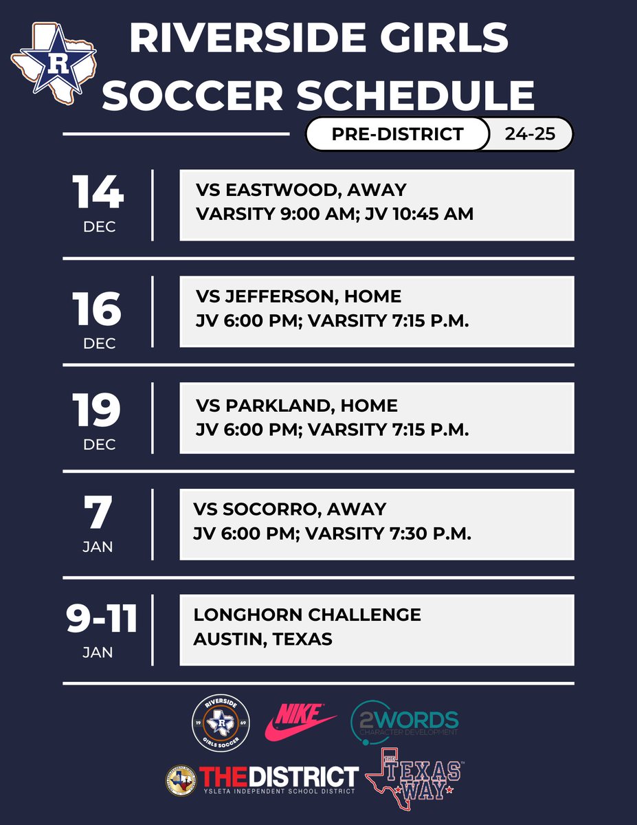 BAHS_GSoccer's tweet photo. Attempt #2 😅

Pre-District and District are out!
@MSanchez14_ @Reza_RHS @GerardoANorieg1 @Riverside_4ever @Daniel_Chavez08 @YISDAthletics1 https://t.co/15AYwId94d