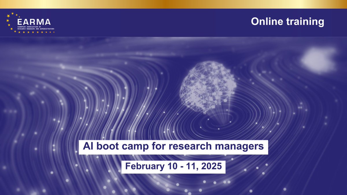🚀Embrace the future of research management with AI🚀
 
Join the AI Boot Camp for Research Managers, hosted by EARMA , on February 10-11, 2025💻

Discover how AI can enhance decision-making and amplify research impact⚙️

🔗bit.ly/3Y392k1 

#researchmanagement