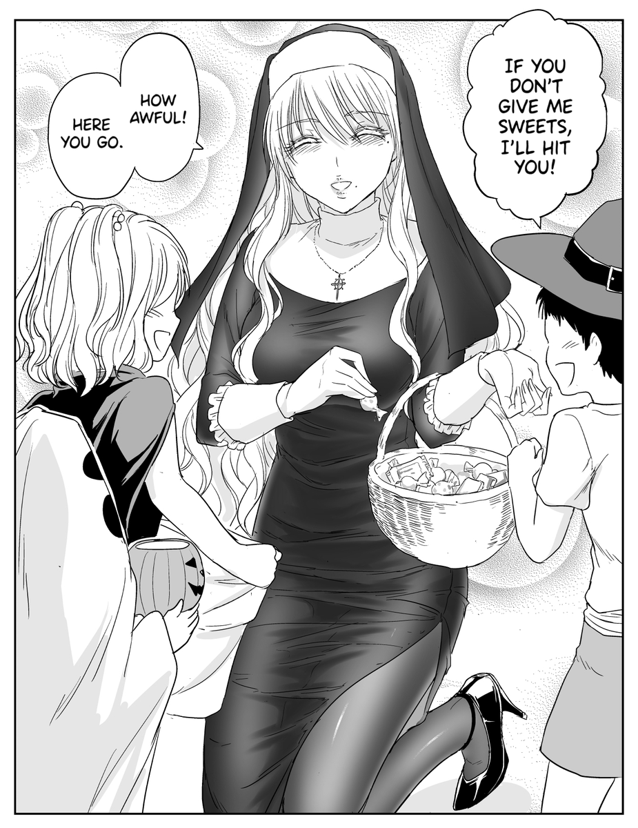 English version! [The Sister with Strength on Halloween.] 