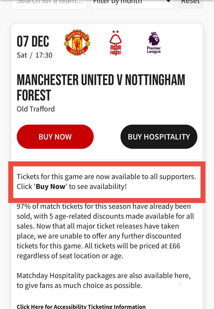 ChrisHaymes1's tweet image. Any fucker can just pop onto the United website and buy tickets for Forest. If they want. No membership needed. 

Who’d have thought it eh? 

£66 taking the piss! 
#StopExploitingLoyalty