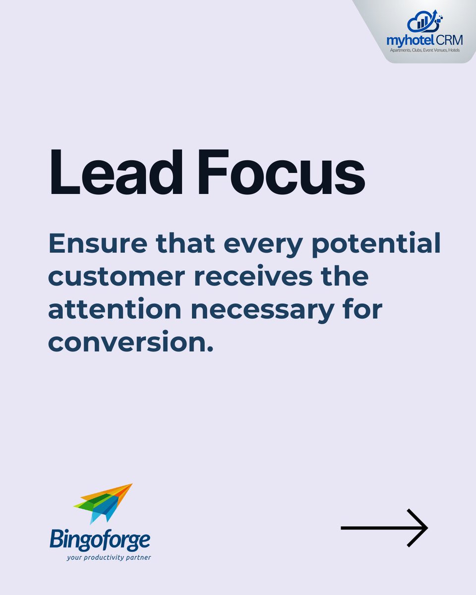 BingoForge's tweet image. #MyHotelCRM: Best CRM Solution!
🚀 Simplify your sales journey with smart solutions! 
✅ Focus on Leads
✅ Track Revenue 
✅ Customer Insights
✅ One-Click Proposals
Request Your FREE 
📱 +91 88503 97914 
📩 sales@bingoforge.com

#SmartSelling #SalesMadeSimple #LeadManagement