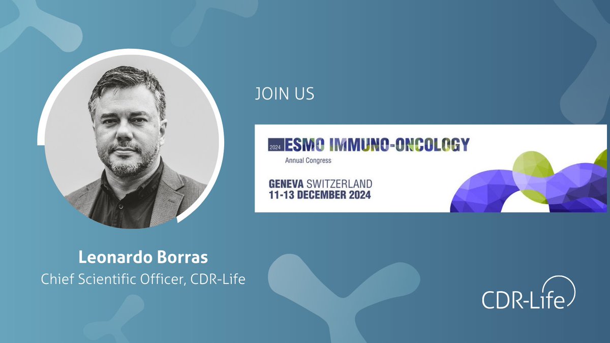 Geneva-bound! CDR-Life at #ESMOIO, showcasing M-gager® and CDR404 – our novel T cell engager targeting MAGE-A4 in solid tumors. Let's connect! #ESMOImmuno24
