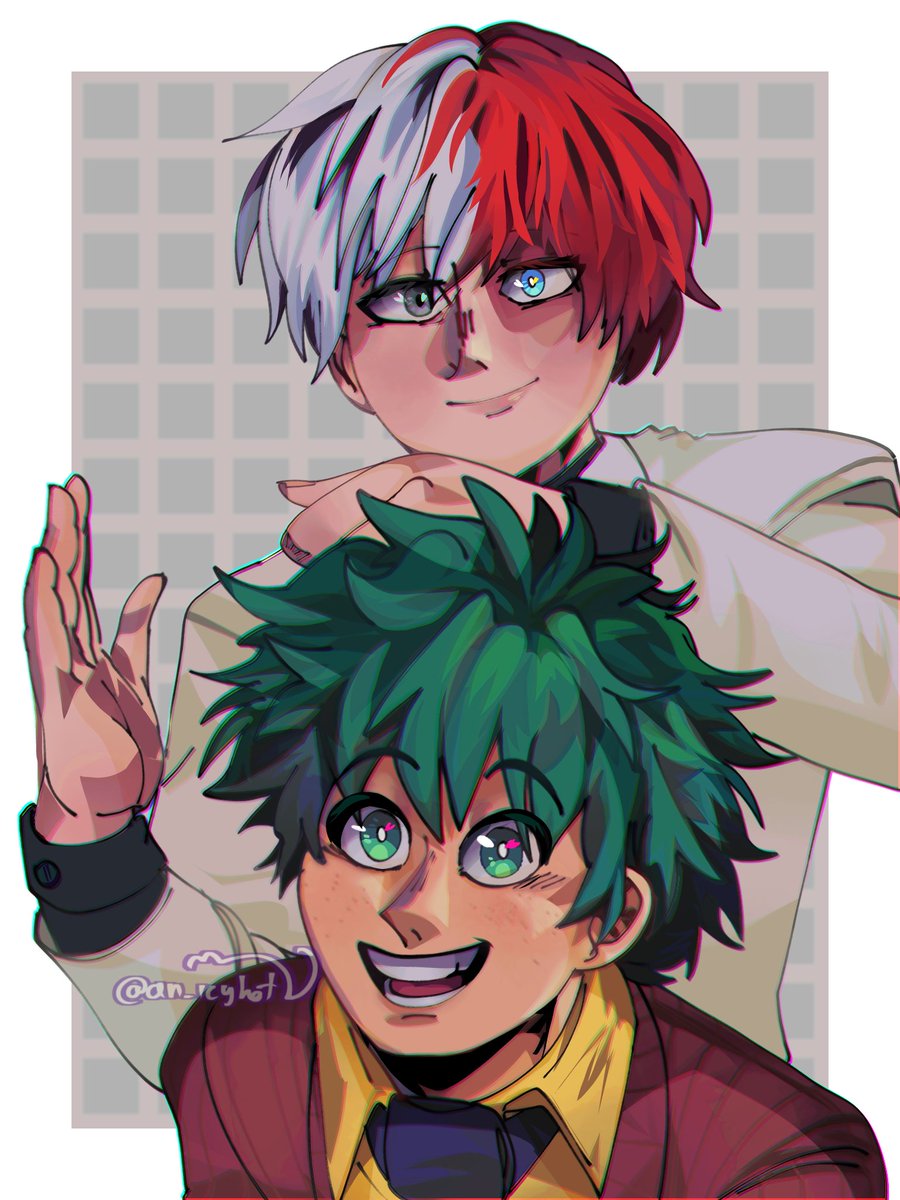 Redraw from a while ago for some event 🫡 #tododeku #tddk