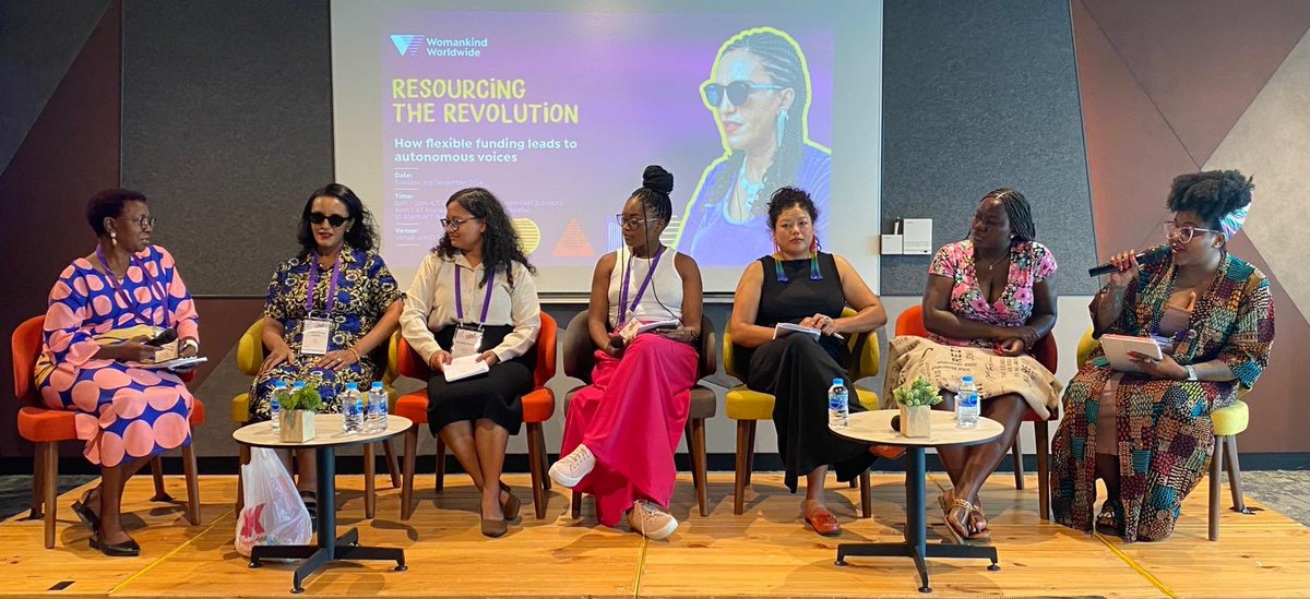 A joy to take part in Womankind Worldwide’s ‘Resourcing the Revolution’ session on day two of #AWIDForum2024. Exploring the topic of flexible funds, moderator Linda Kroeger engaged a panel of WRO’s from Nepal, Uganda, Ethiopia, Kenya &amp; Zimbabwe. 

📍Bangkok, Thailand.