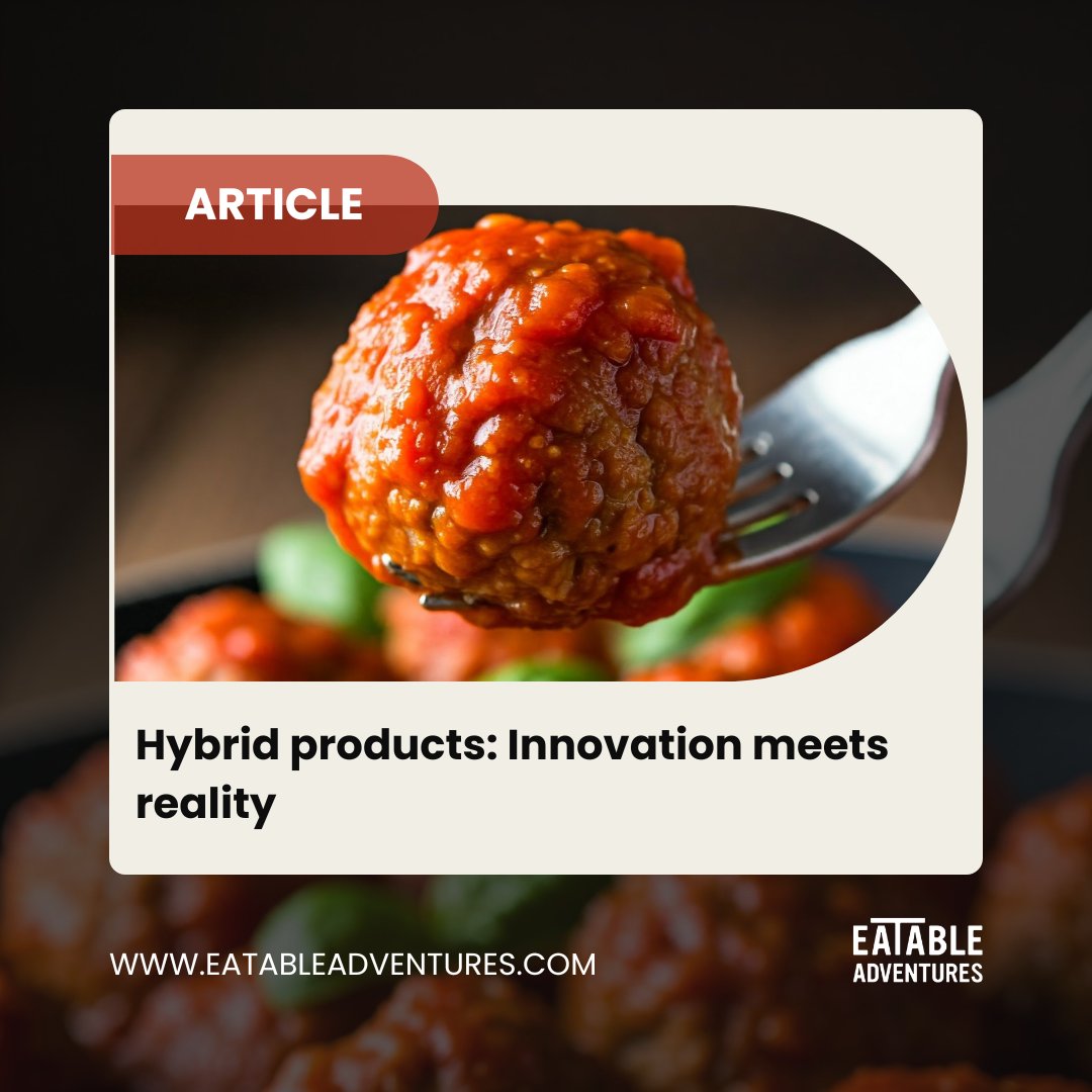 eatableadv's tweet photo. 🌍 Hybrid products: Innovation meets reality!

The future of food is hybrid, where animal-based and plant-based ingredients converge to create innovative solutions that are both sustainable and delicious
@Cocuus_ @itsjustvow @NourishFats

Read full article https://t.co/qsT1jpZ2Dn https://t.co/fjnr9Vs8oC
