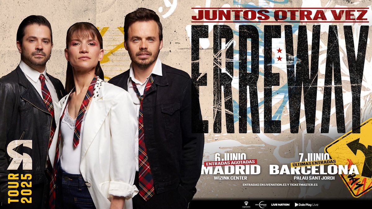 LiveNationES's tweet photo. 💥 ¡Agotado en minutos el WiZink Center de Madrid! 

🎟️¡Últimas entradas para Barcelona! A la venta en https://t.co/PBYmUFmzVy y Ticketmaster https://t.co/9GPpoOLpXi