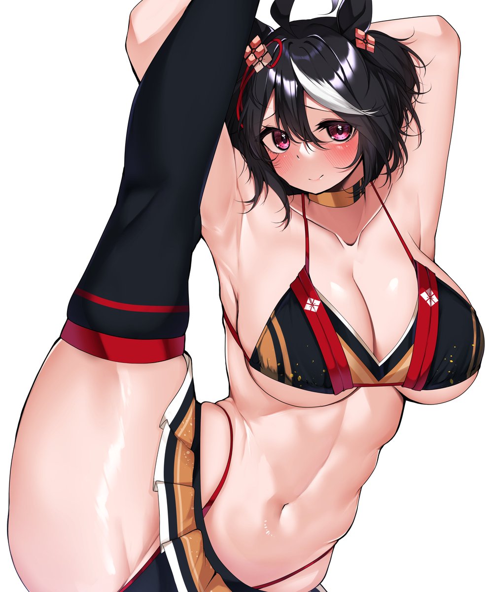 skebで描いた水着キタサンブラック再掲します 