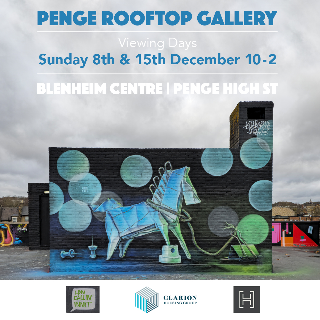 StreetArtAtlas's tweet photo. PENGE ROOFTOP GALLERY VIEWING DAYS!
📍Blenheim Centre | Penge High St
FREE & OPEN TO ALL
Mural: @AirborneMark
Organised by #londoncallingblog #airbornemark #pengerooftopgallery #pengestreetart #streetart #londonstreetart #streetartatlas https://t.co/yhBKnJ4AMp