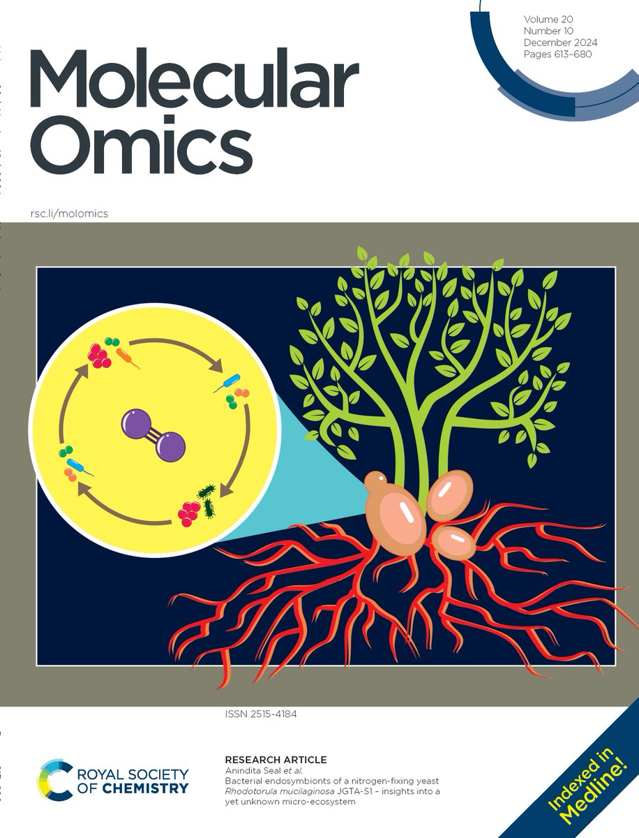 Molecular Omics (@molecularomics) on Twitter photo 📢Our latest issue is now online!
Check out the research behind the front cover by Anindita Seal & co <a href="/uniOFcalcutta/">Calcutta University</a> <a href="/HydUniv/">Univ of Hyderabad</a> investigating the bacterial endosymbionts of a nitrogen-fixing yeast Rhodotorula mucilaginosa JGTA-S1
pubs.rsc.org/en/content/art… 📢Our latest issue is now online!
Check out the research behind the front cover by Anindita Seal & co <a href="/uniOFcalcutta/">Calcutta University</a> <a href="/HydUniv/">Univ of Hyderabad</a> investigating the bacterial endosymbionts of a nitrogen-fixing yeast Rhodotorula mucilaginosa JGTA-S1
pubs.rsc.org/en/content/art…