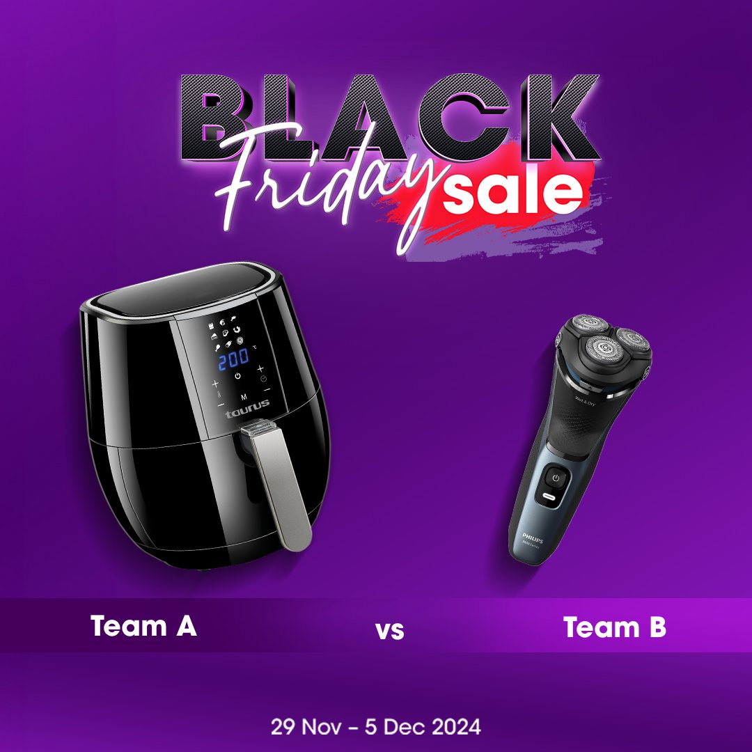 Clicks_SA's tweet photo. Let’s play, this or that – Bokke edition! 

Tell us which of these products score the winning try for you this Black Friday by voting in the comments.

Is it Team A? Or Team B?

#ClicksBlackFriday https://t.co/9SMtAPBt1J