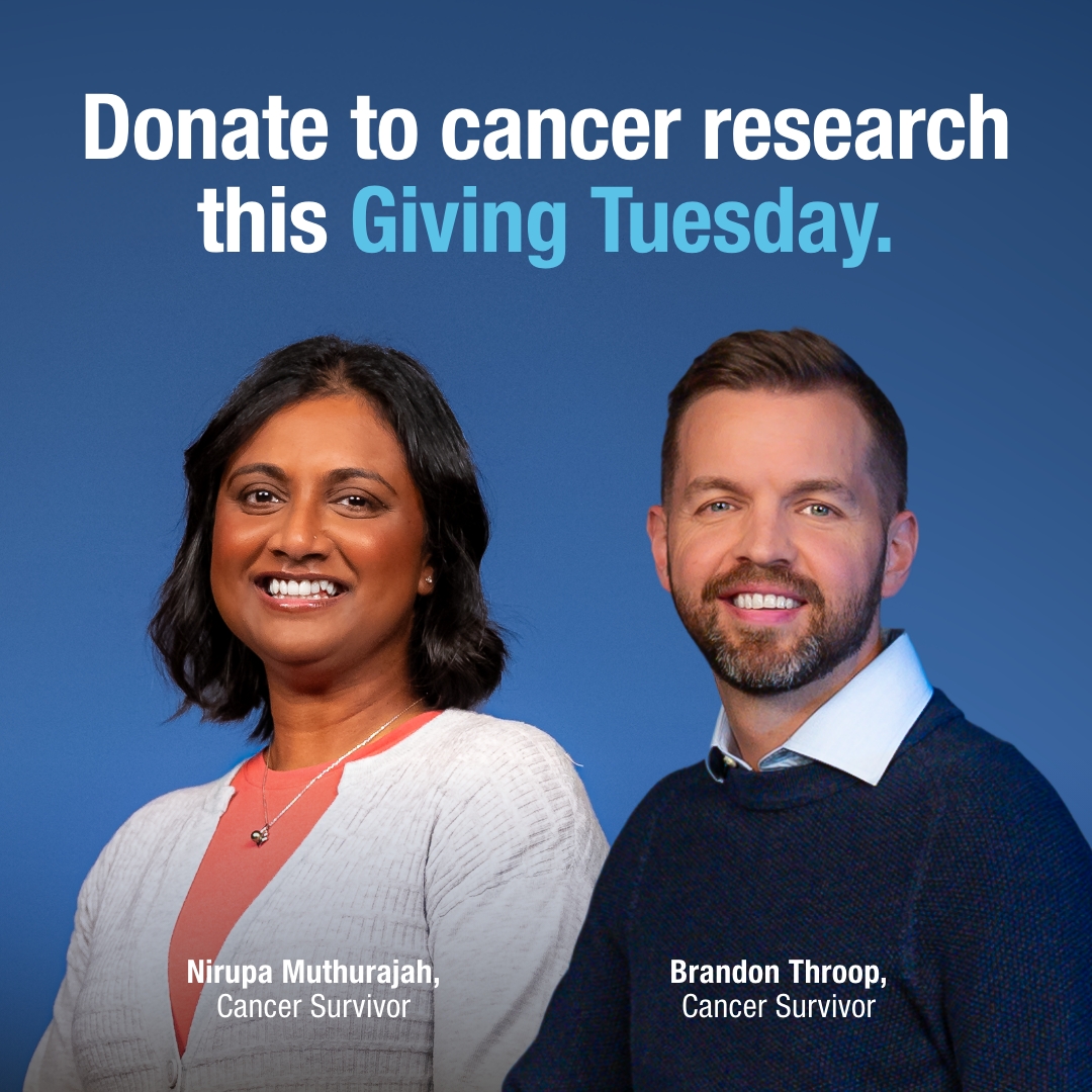 At The Princess Margaret, we’re making discoveries that transform patient outcomes. Every cancer survivor is Giving Proof that giving to cancer research works. Visit thepmcf.ca/GivingTuesday to donate.