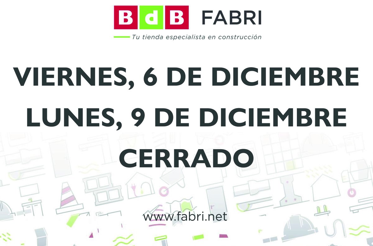 FABRI_BdB's tweet photo. ¡Hola a todxs!👋
Os recordamos que este Viernes 6 y el Lunes 9 de Diciembre permaneceremos cerrados con motivo de las festividades de la Constitución y la Inmaculada Concepción.
¡Disfruten del puente!
Nos vemos a la vuelta👋😊 https://t.co/rx87iiSRGf